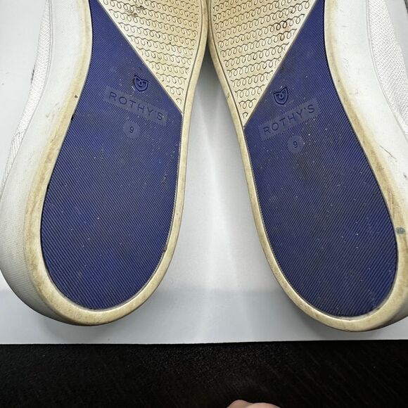 Pre-loved Rothy's "The Slip On" Loafer in White Sneakers - Picture 6 of 12